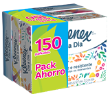 Kleenex día a día 150 pañuelos caja floral