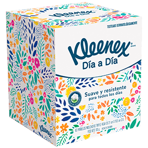 Kleenex cubo floral 60 pañuelos
